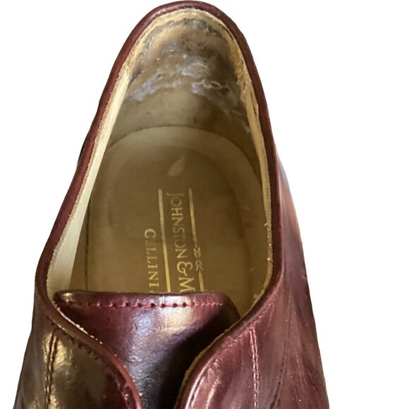 Johnston & Murphy Cellini Lace-Up Leather Oxford Mens Sz 10-1/2M Cordovan #260D - Picture 8 of 11